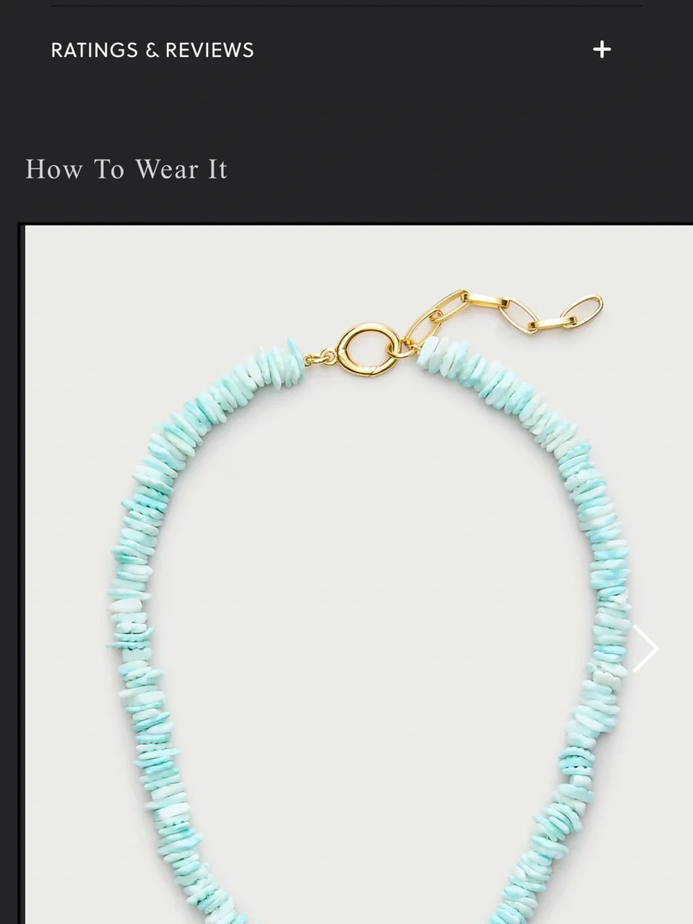 J. Crew pukka bead necklace